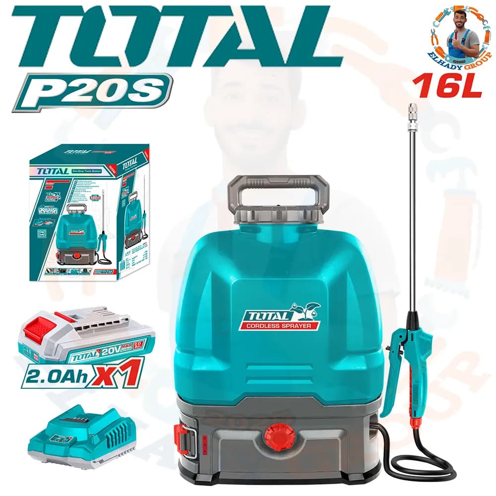 TOTAL P20S Cordless Backpack Sprayer 16L (Model: TSPLI20162)